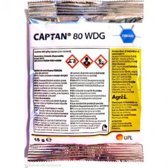 Fungicid - Captan 80 WDG  15 gr 